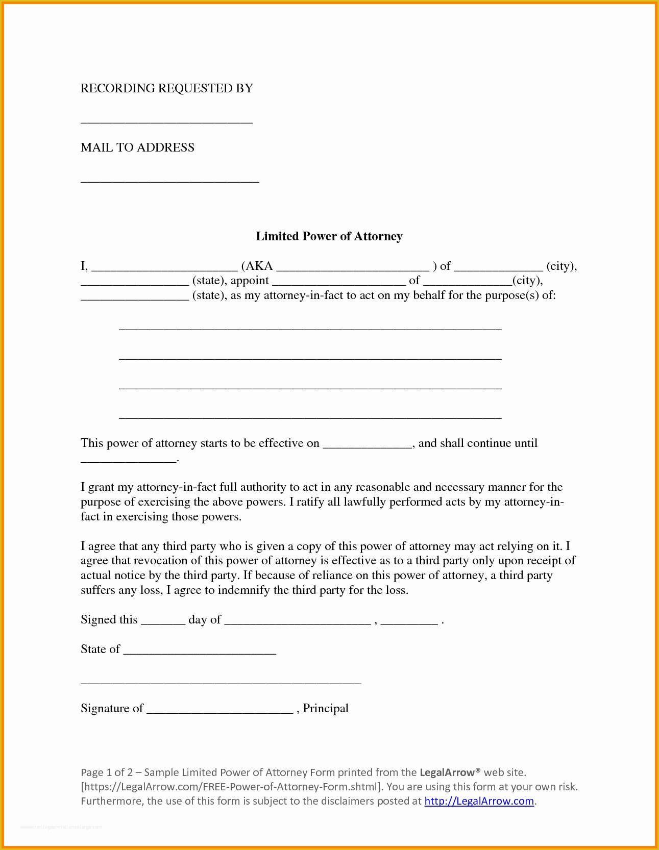 Free Poa Template Of 9 Power Of attorney form Pdf Free
