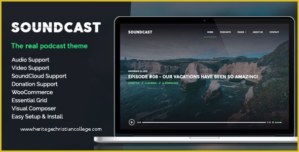 Free Podcast Website Template Of 15 Podcast Wordpress themes Free Responsive Website Templates