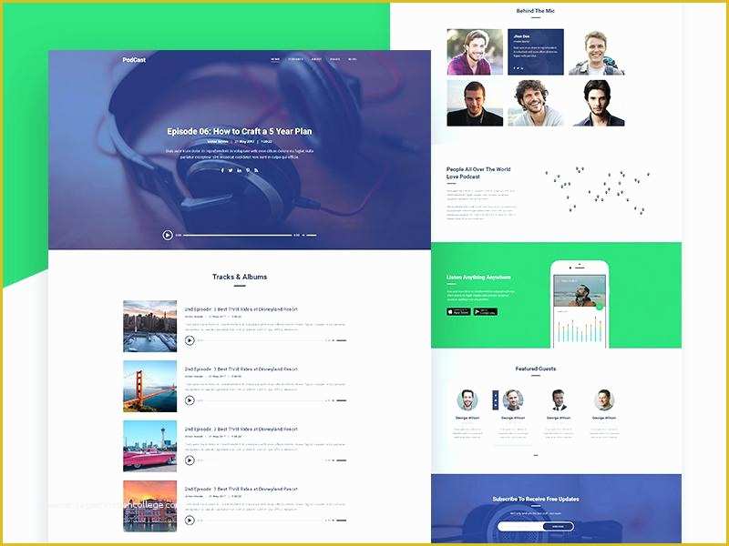 Free Podcast Website Template Of Line Radio Station Template Id From Free Website
