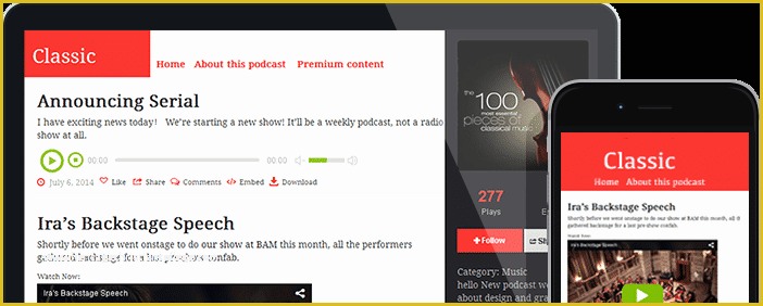 Free Podcast Website Template Of Podcast themes