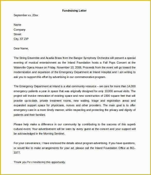 Free Political Campaign Letter Templates Of Fundraising Letter Template – 7 Free Word Pdf Documents