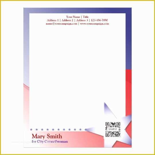Free Political Campaign Letter Templates Of Letterhead Template Campaign