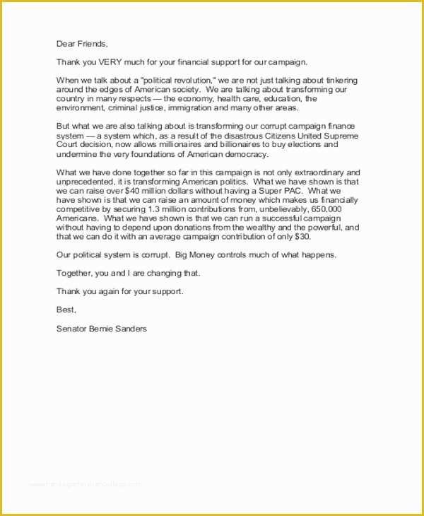 Free Political Campaign Letter Templates Of Political Campaign Letter Templates