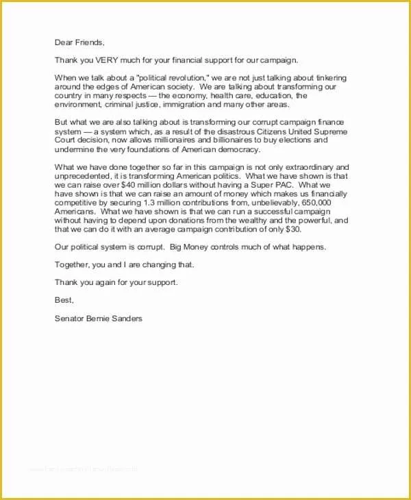 Free Political Campaign Letter Templates Of Political Campaign Letter Templates