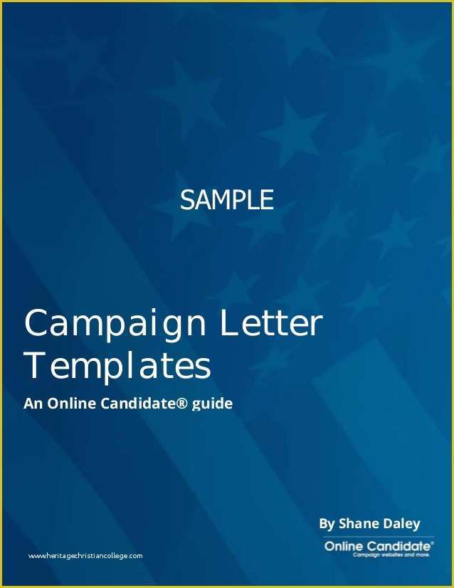 Free Political Campaign Letter Templates Of Political Campaign Letter Templates Sample