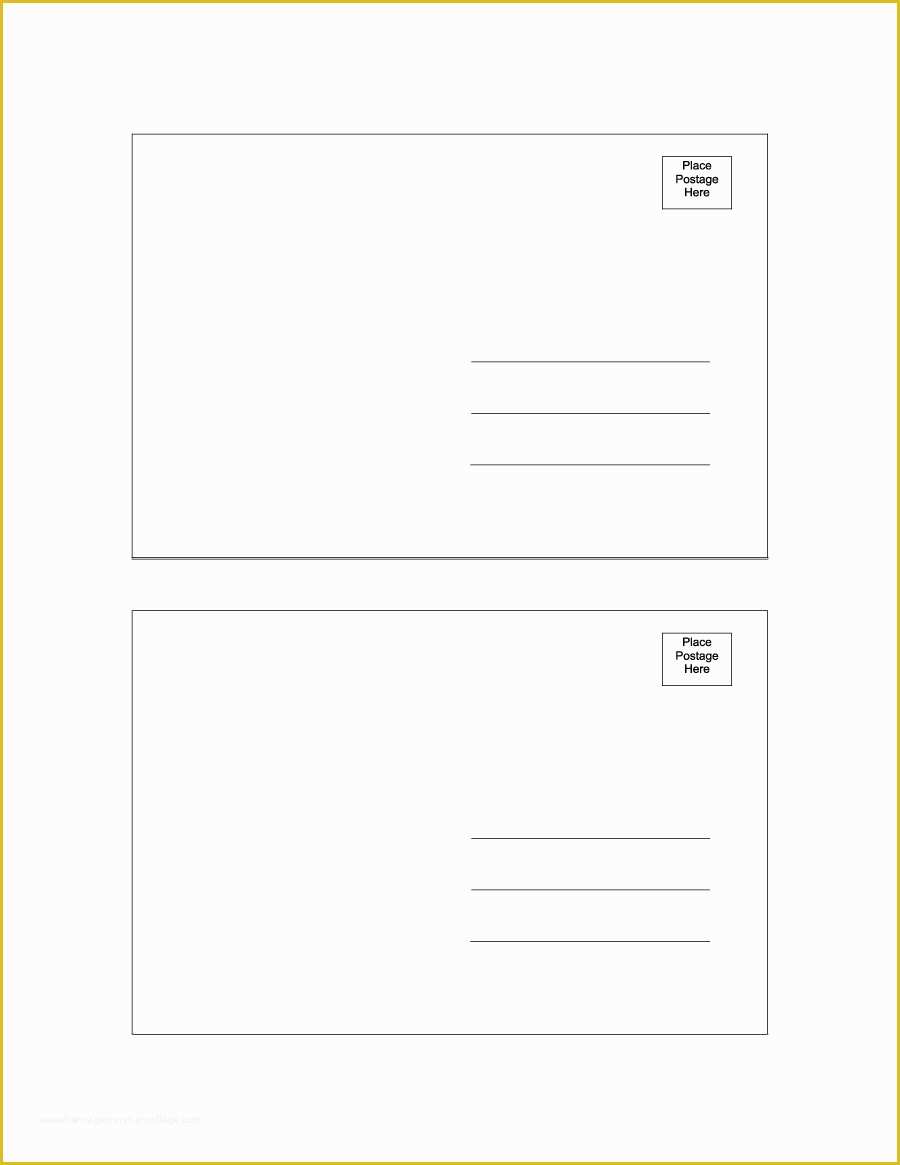 Free Postcard Template Of 40 Great Postcard Templates & Designs [word Pdf]