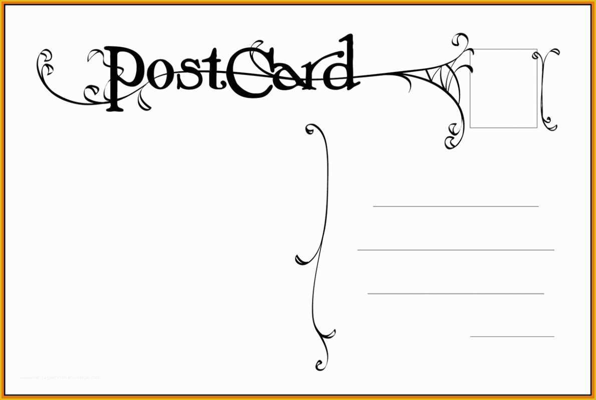 Free Postcard Template Of Free Postcard Templates