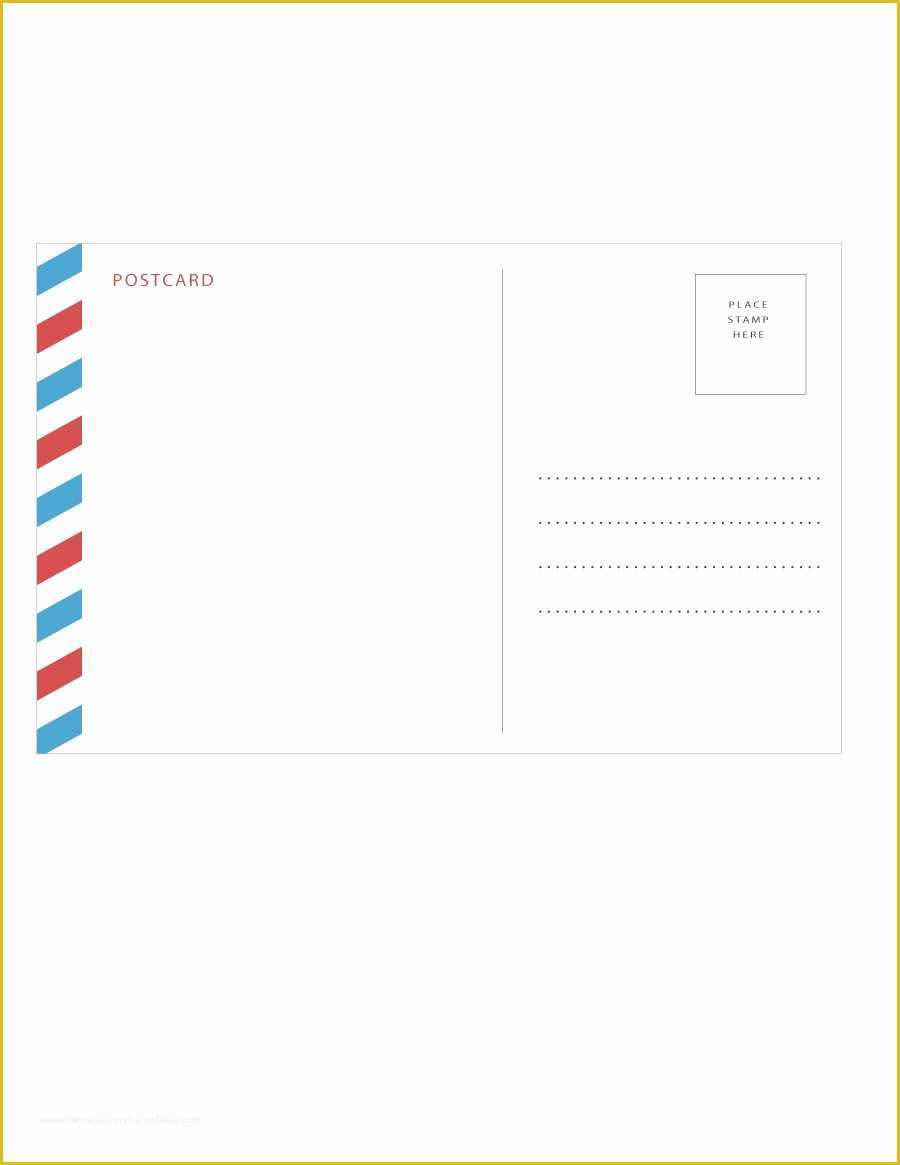 Free Postcard Templates for Word Of 40 Great Postcard Templates &amp; Designs [word Pdf
