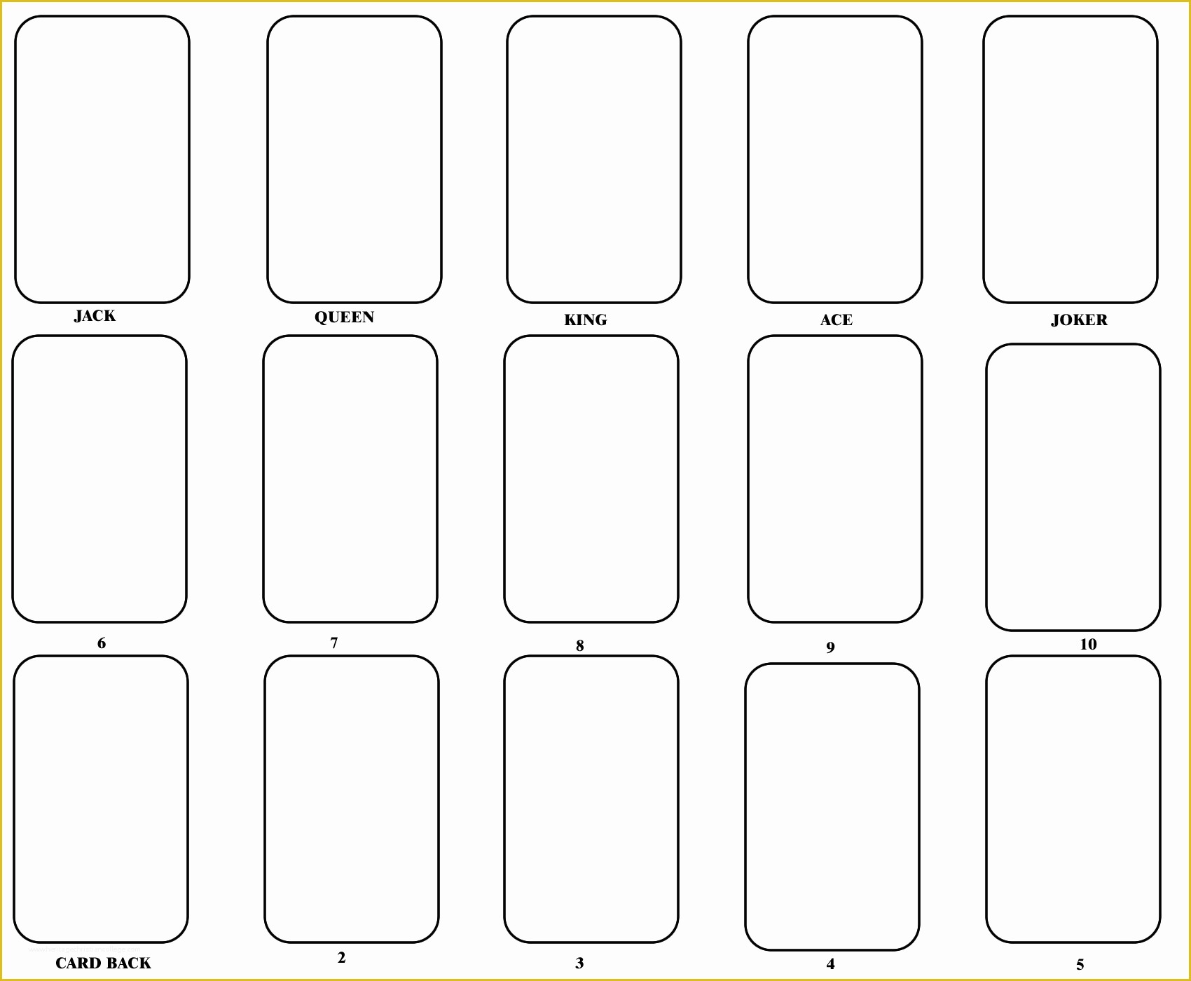 Free Postcard Templates for Word Of 8 Best Of Blank Playing Card Printable Template for