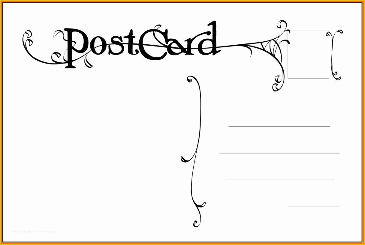 Free Postcard Templates for Word Of Free Postcard Templates