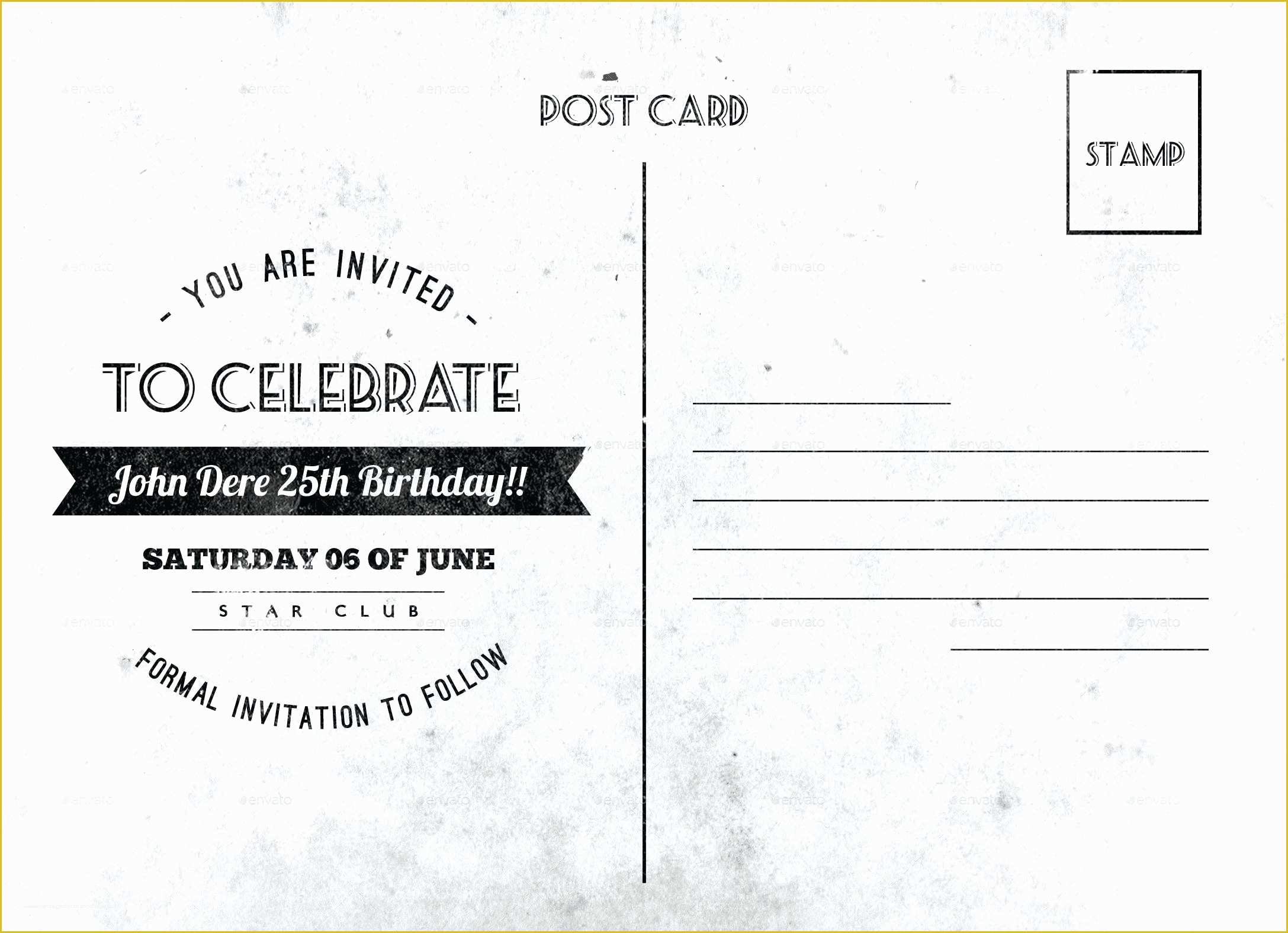 Free Postcard Templates for Word Of Printable Blank Postcard Template