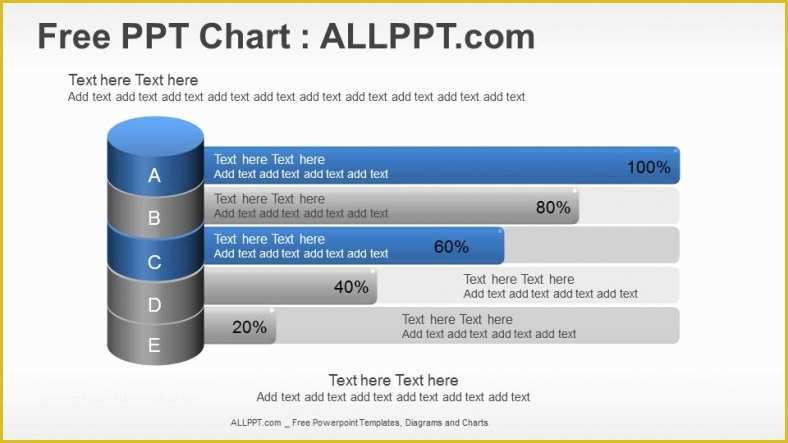 Free Powerpoint Bar Chart Templates Of Bar Chart Ppt Diagram with Cylinders Download Free