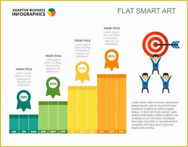 Free Powerpoint Bar Chart Templates Of Business Success Bar Chart Slide Template Vector