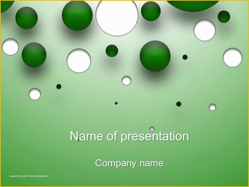 Free Powerpoint Presentation Templates Of Download Free Falling Bubbles Powerpoint Template for