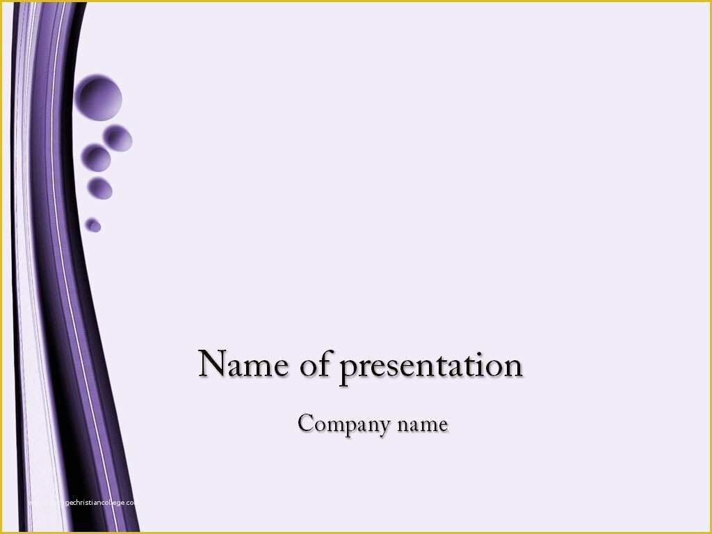 Free Powerpoint Presentation Templates Of Download Free Violet Bubbles Powerpoint Template for Your