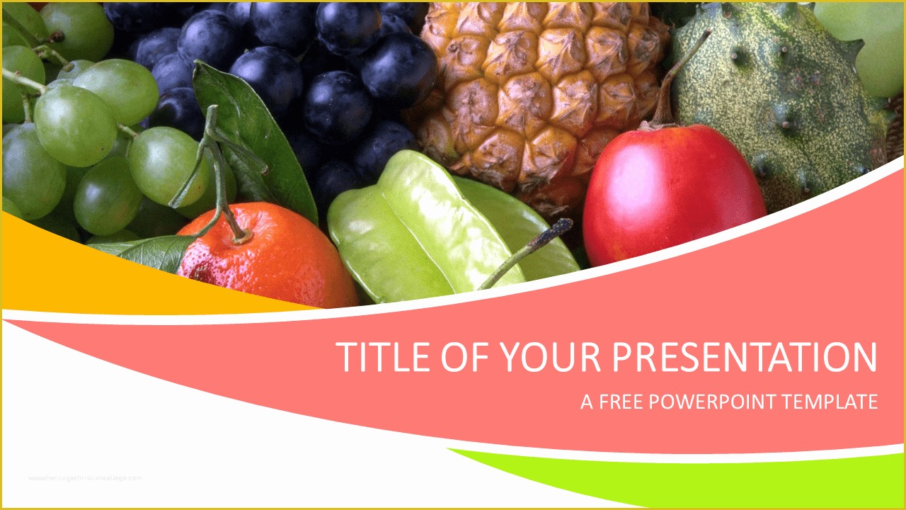 Free Powerpoint Presentation Templates Of Fruits Powerpoint Template Presentationgo