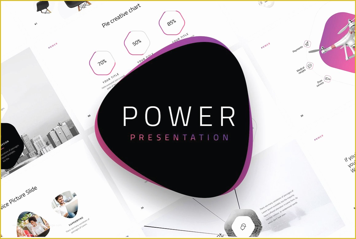 Free Powerpoint Presentation Templates Of Power Modern Powerpoint Template Just Free Slides