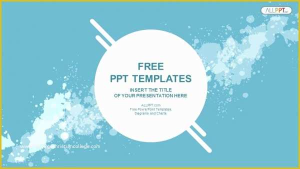 Free Powerpoint Template Design Of Abstract Splashes Powerpoint Templates