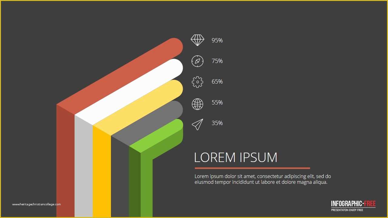 Free Powerpoint Template Design Of Free Powerpoint Template with Flat 3d Design Banner
