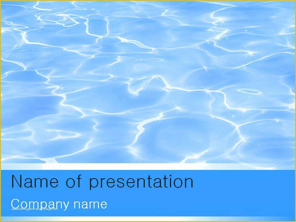 Free Ppt Templates Of Blue Water Powerpoint Template for Impressive Presentation