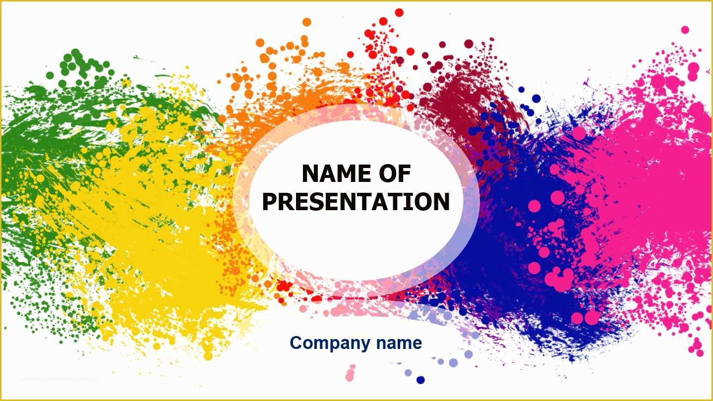 Free Ppt Templates Of Download Free Happy Colors Powerpoint Template for