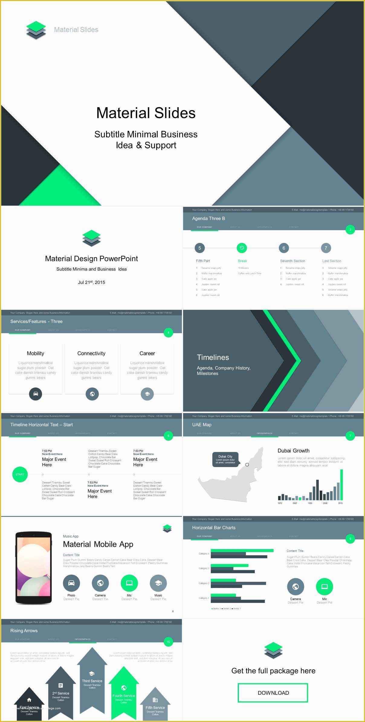 Free Ppt Templates Of Material Design Powerpoint Template Just Free Slides
