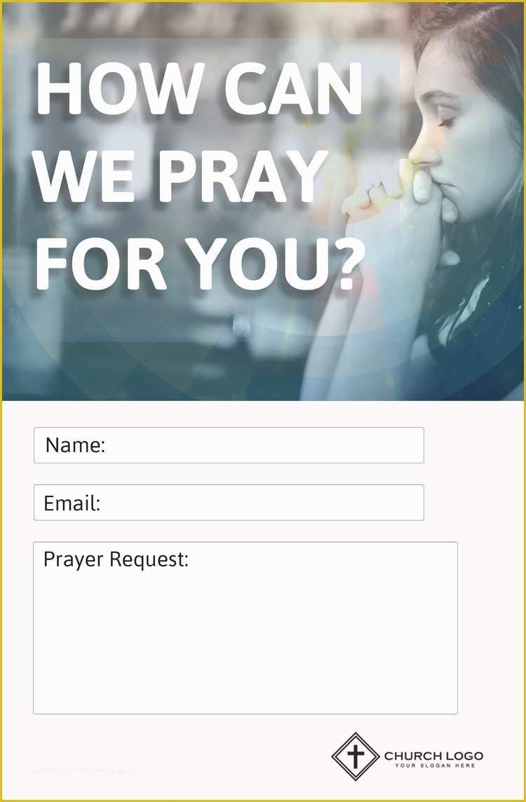 Free Prayer Request Card Templates Of Modern Church Connection Cards 5 Free Templates