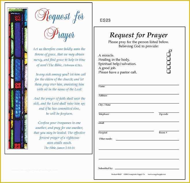 Free Prayer Request Card Templates Of Prayer Card Template