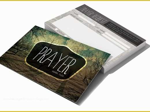 Free Prayer Request Card Templates Of Prayer Request Card Card Templates On Creative Market