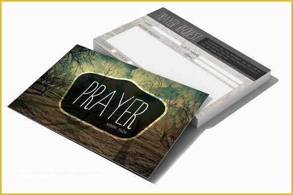 Free Prayer Request Card Templates Of Prayer Request Card Card Templates On Creative Market