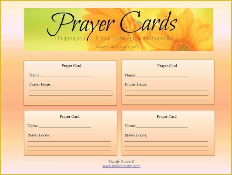 Free Prayer Request Card Templates Of Prayer Request Card Template Word