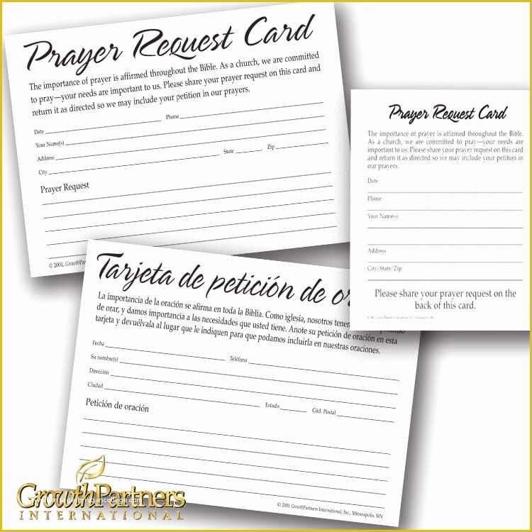 Free Prayer Request Card Templates Of Prayer Request Cards Growthpartners International