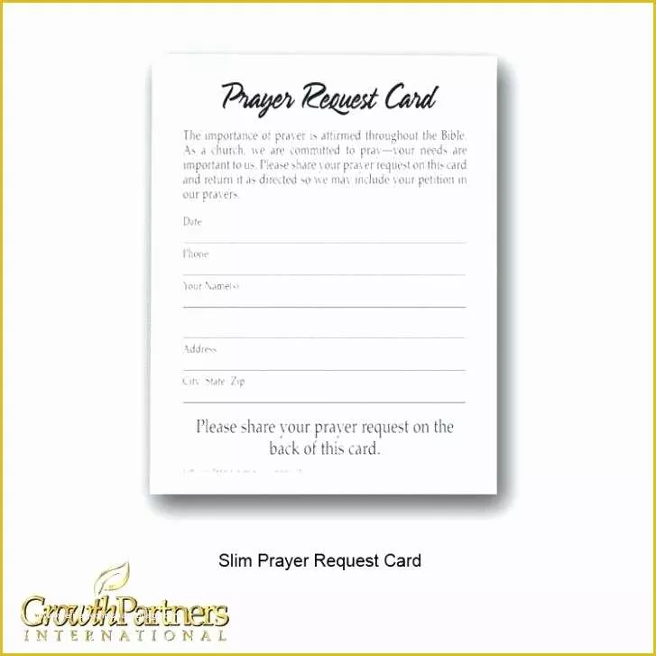 Free Prayer Request Card Templates Of Prayer Request Template Church Prayer Request form Prayer