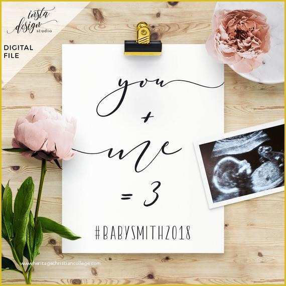 Free Pregnancy Announcement Templates Of Custom social Media Pregnancy Baby Announcement Template