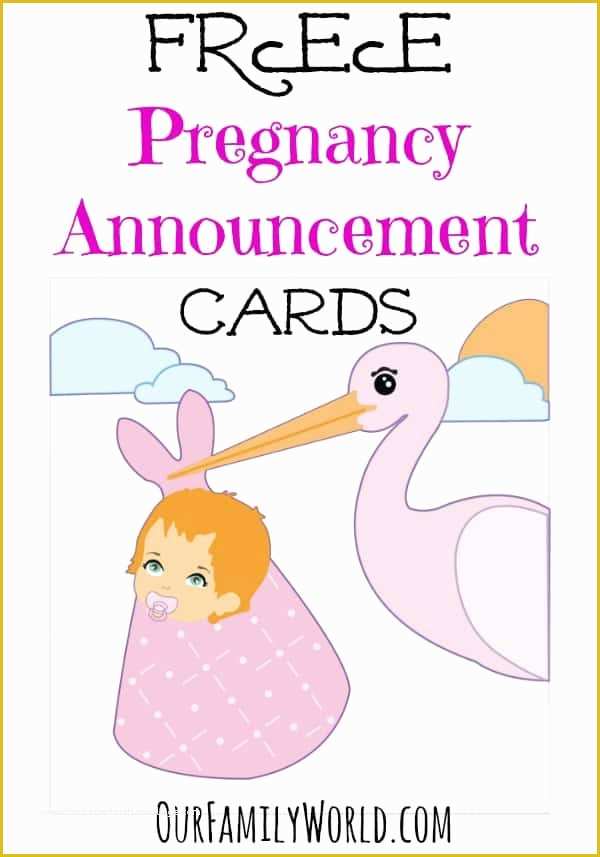 Free Pregnancy Announcement Templates Of Great Free Pregnancy Announcement Cards