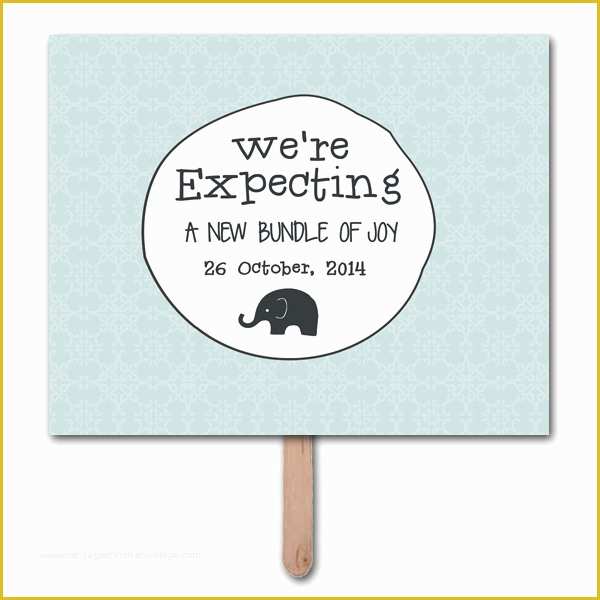 Free Pregnancy Announcement Templates Of We’re Expecting Pregnancy Announcement Prop Template