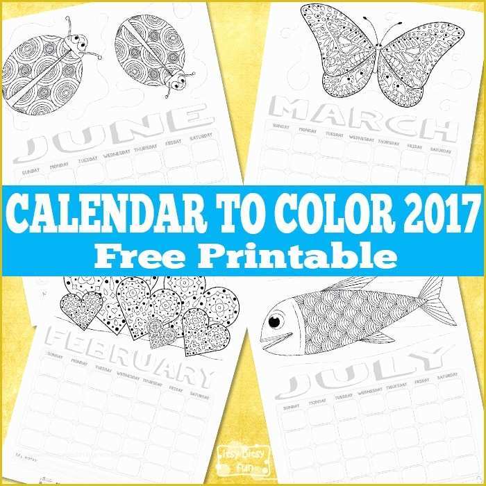 Free Preschool Calendar Templates 2017 Of Printable Calendar for Kids 2017 Itsy Bitsy Fun