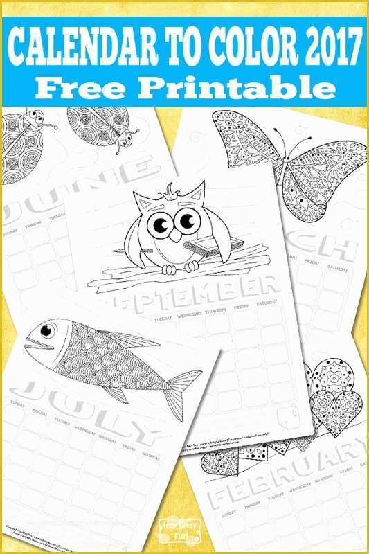 Free Preschool Calendar Templates 2017 Of Printable Calendar for Kids 2017 Itsy Bitsy Fun