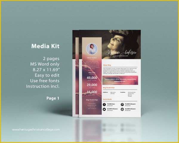 Free Press Kit Template Psd Of Media Kit Template 20 Free Psd Ai Eps format Download