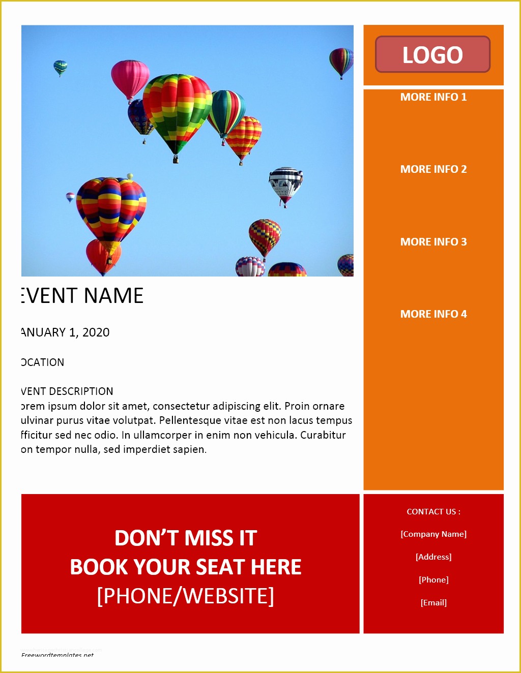 Free Print Ad Templates Of 8 Free Flyer Templates for Word Bookletemplate