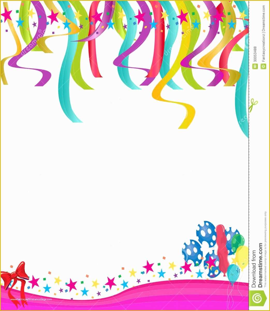 Free Printable Birthday Invitation Templates for Word Of Birthday Invitation Background