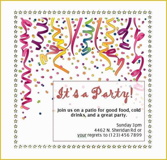 Free Printable Birthday Invitation Templates for Word Of Birthday Party Invitation Template Word Beepmunk