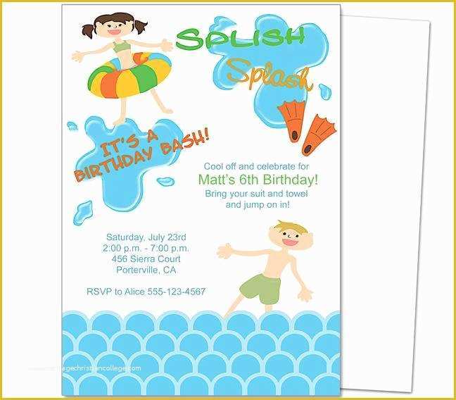 Free Printable Birthday Invitation Templates for Word Of Birthday Party Invitation Template Word