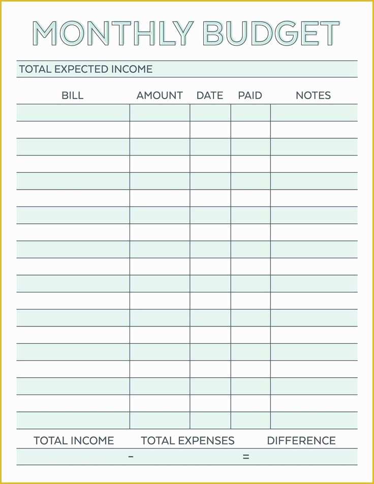 Free Printable Budget Templates Of Best 25 Bill Template Ideas On Pinterest