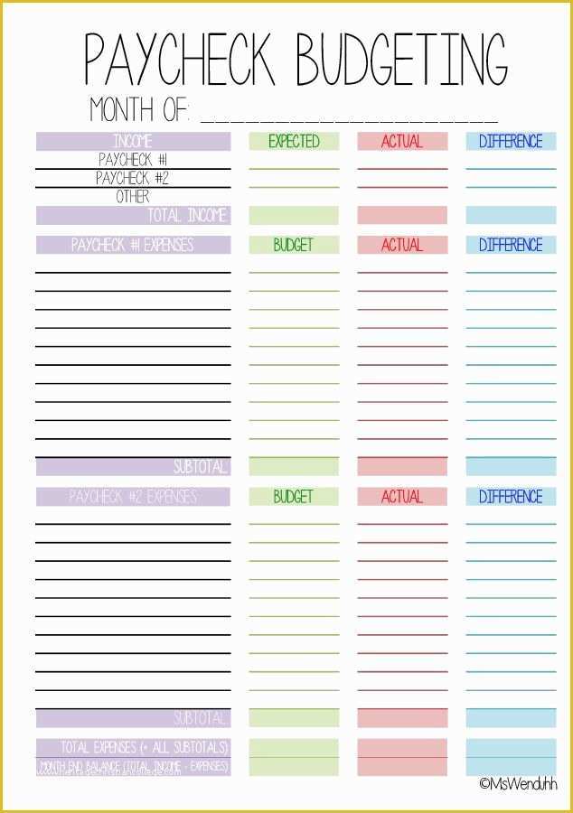 Free Printable Budget Templates Of Best 25 Simple Bud Template Ideas On Pinterest