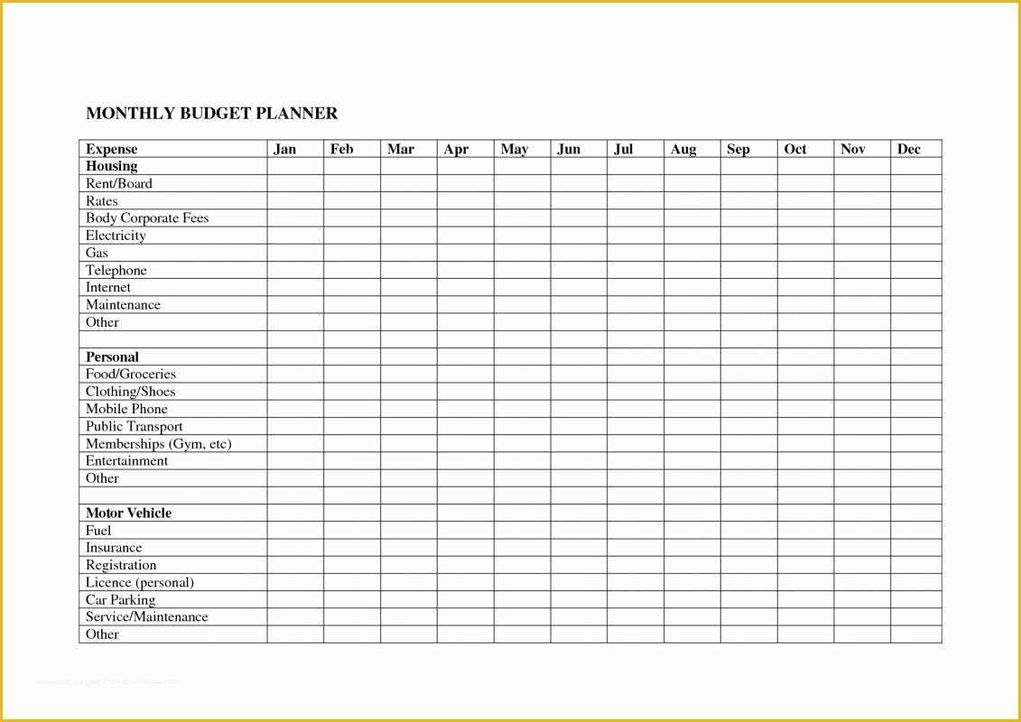 Free Printable Budget Templates Of Free Printable Monthly Bud Worksheets