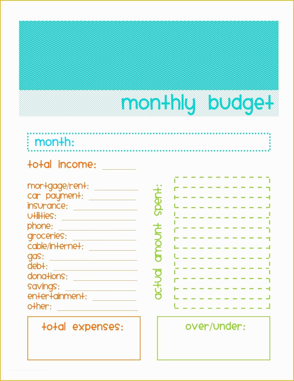 Free Printable Budget Templates Of Simple Bud Template Printable