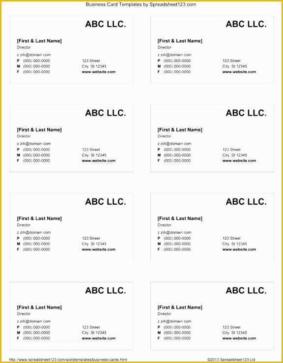 Free Printable Business Card Templates Pdf Of 12 Blank Business Card Template for Word Eaeor