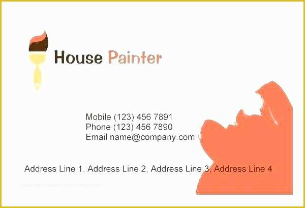 Free Printable Business Card Templates Pdf Of Christmas Paper House Template Pdf Painting Contractor