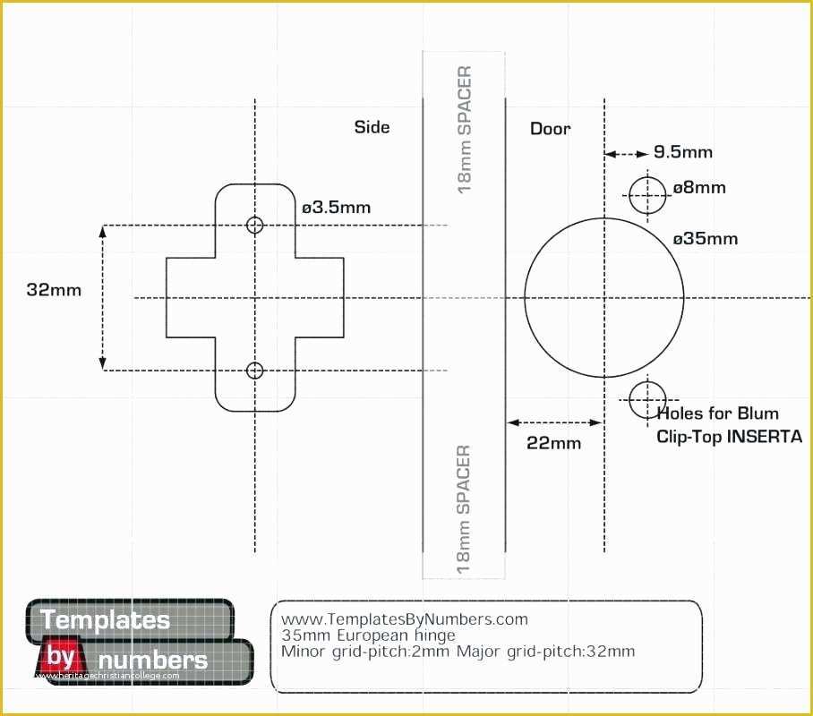 Free Printable Cabinet Hardware Template